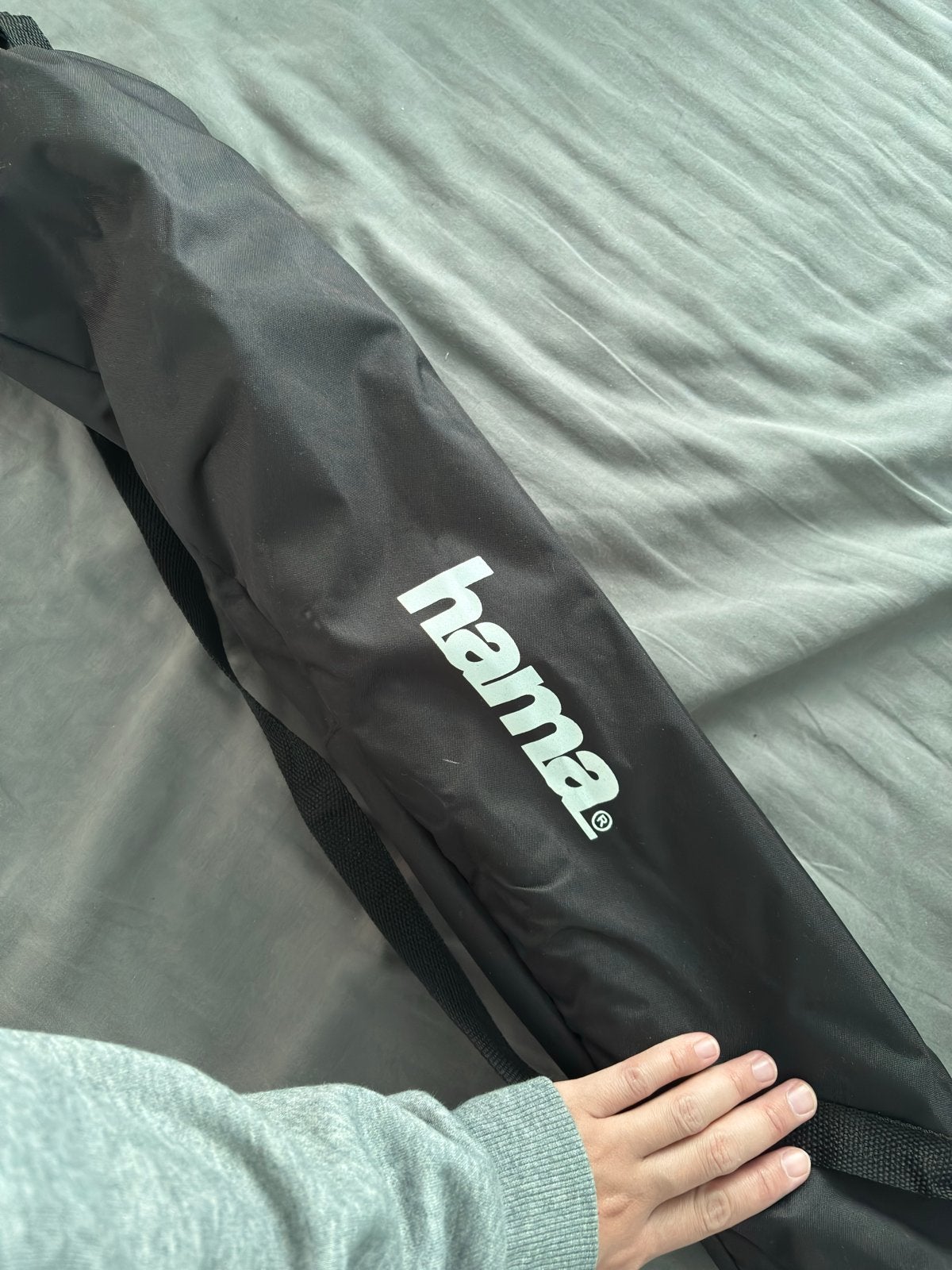 Hama driepoot statief met draagtas, Audio, Tv en Foto, Fotografie | Statieven en Balhoofden, Gebruikt, Hama, 150 tot 175 cm, Inclusief draagtas