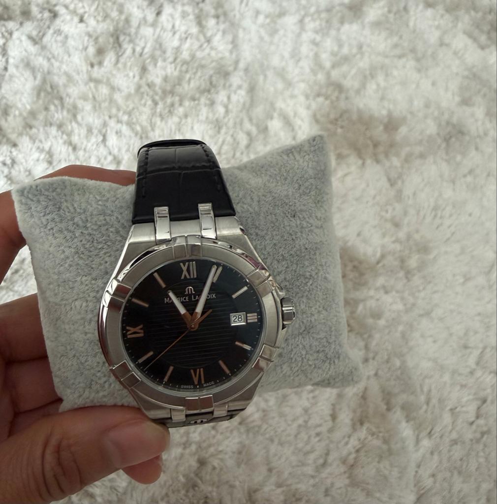 Maurice Lacroix Aikon Herenhorloge, Overige merken, Leer, Staal, Polshorloge