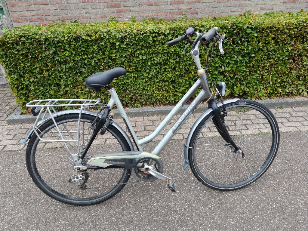 damesfiets gazelle noble 9 versnelling, Ophalen, Gebruikt, Velgrem, Versnellingen