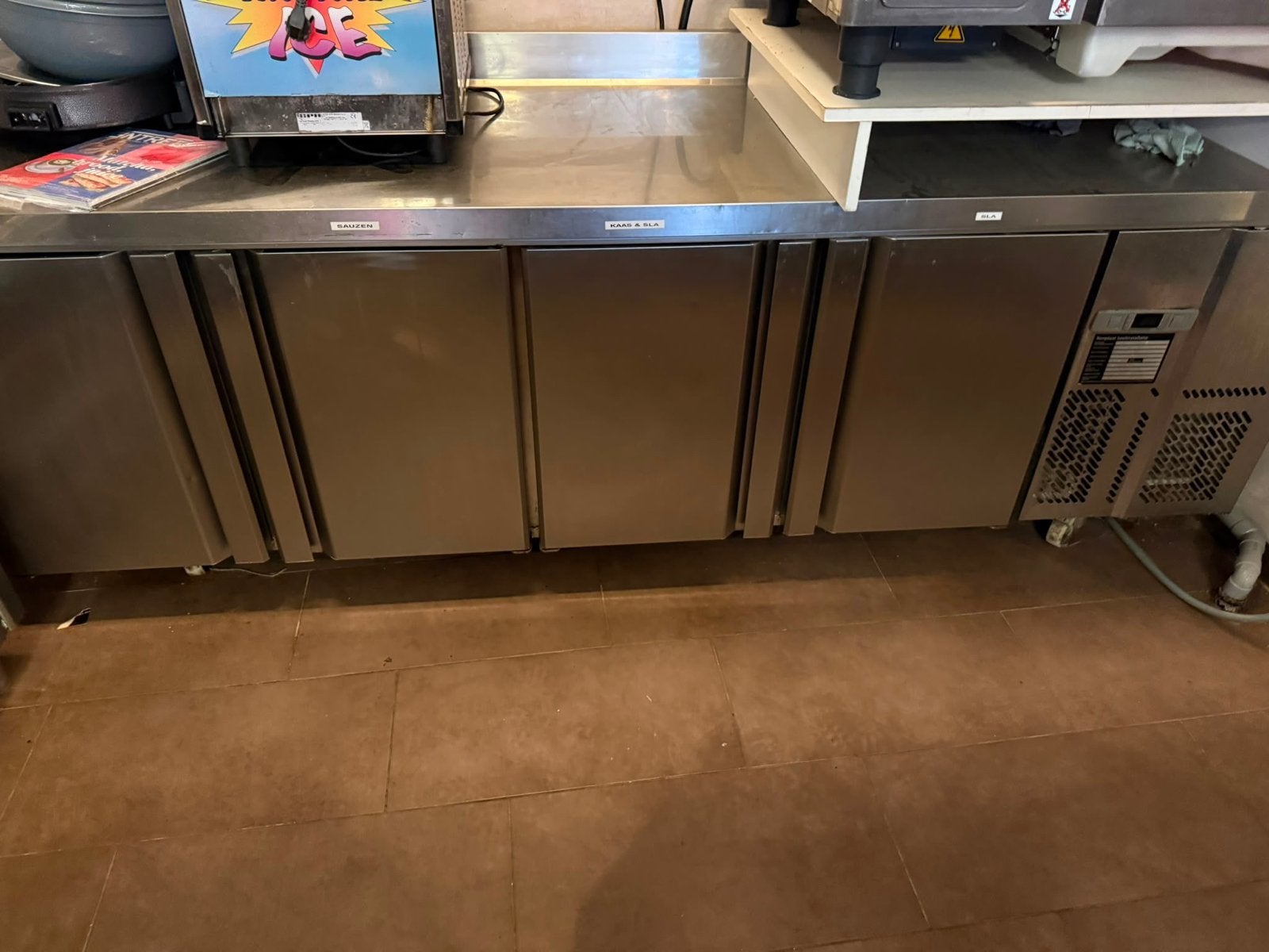 Complete cafetaria inventaris ter overname, Ophalen of Verzenden, Gebruikt, Fornuis, Frituur en Grillen