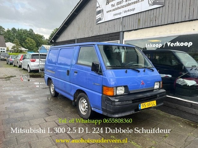 Mitsubishi L300 2.5 D L 224 Dubbele Schuifdeur, Auto's, Euro 2, Gebruikt, 4 cilinders, Trekhaak