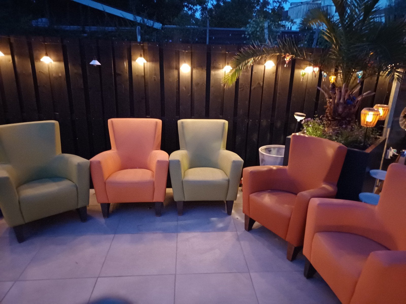 Thereca lederen stoelen, Ophalen of Verzenden, Gebruikt, Leer