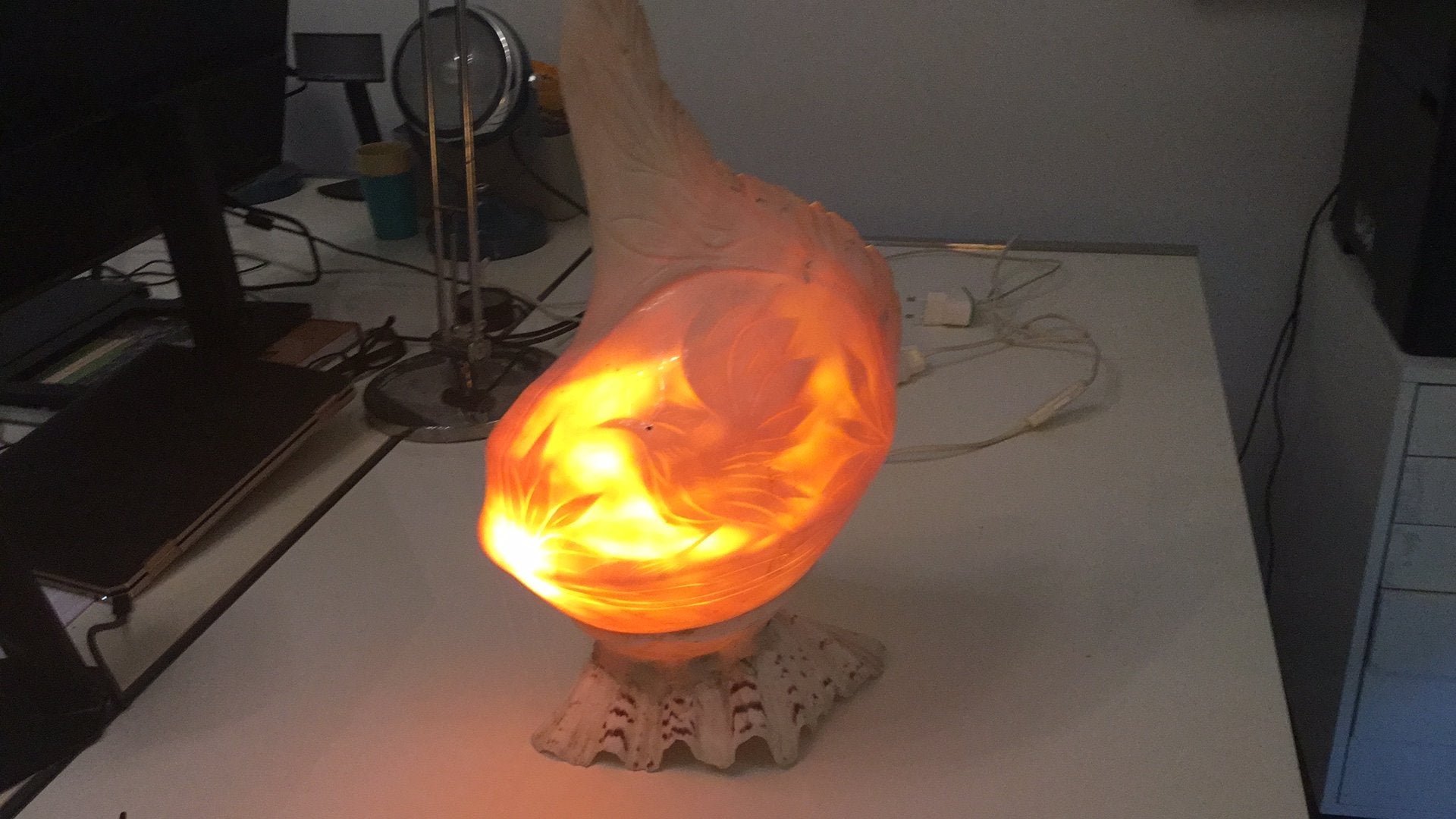 Lamp van schelp, Huis en Inrichting, Ophalen of Verzenden