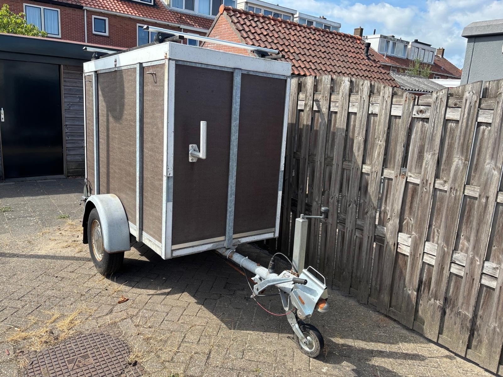 Gesloten aanhanger met imperiaal, Auto diversen, Aanhangers en Bagagewagens, Ophalen, Gebruikt
