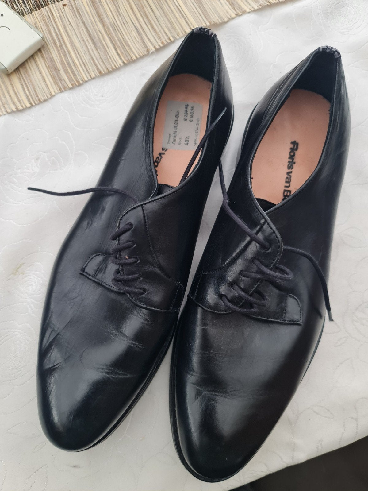 Floris van Bommel nette schoenen maat 40,5, Kleding | Heren, Schoenen, Zwart, Floris van Bommel, Ophalen of Verzenden, Zo goed als nieuw