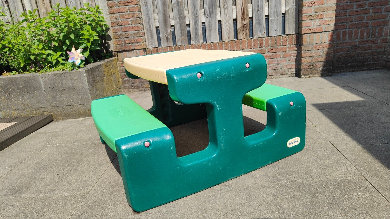 Kinder Picknicktafel Llittle Tikes, Tuin en Terras, Ophalen, Gebruikt, Rechthoekig, Overige materialen