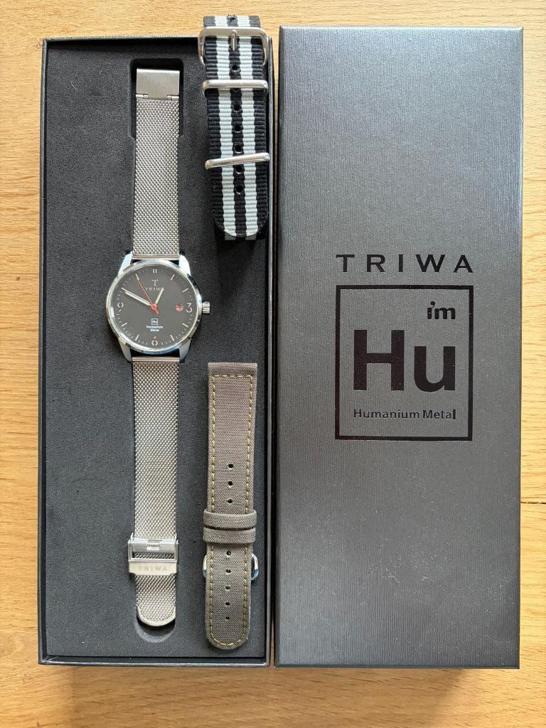 TRIWA Humanium Horloge (39mm Quartz) – Ongedragen!, Overige merken, Staal, Staal, Polshorloge