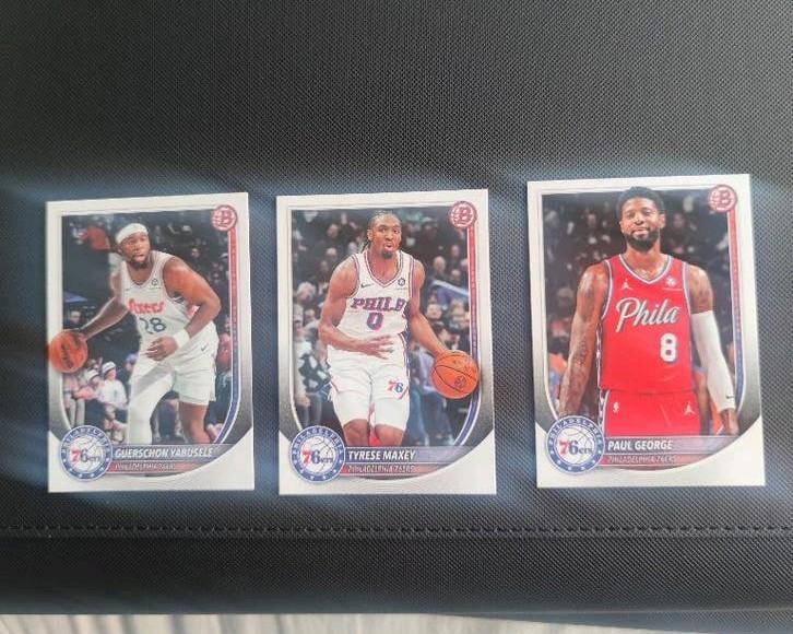 Topps Bowman Philadelphia 76ers - Tyrese Maxey & Paul George, Ophalen of Verzenden, Nieuw, Overige sporten, Spelerskaart