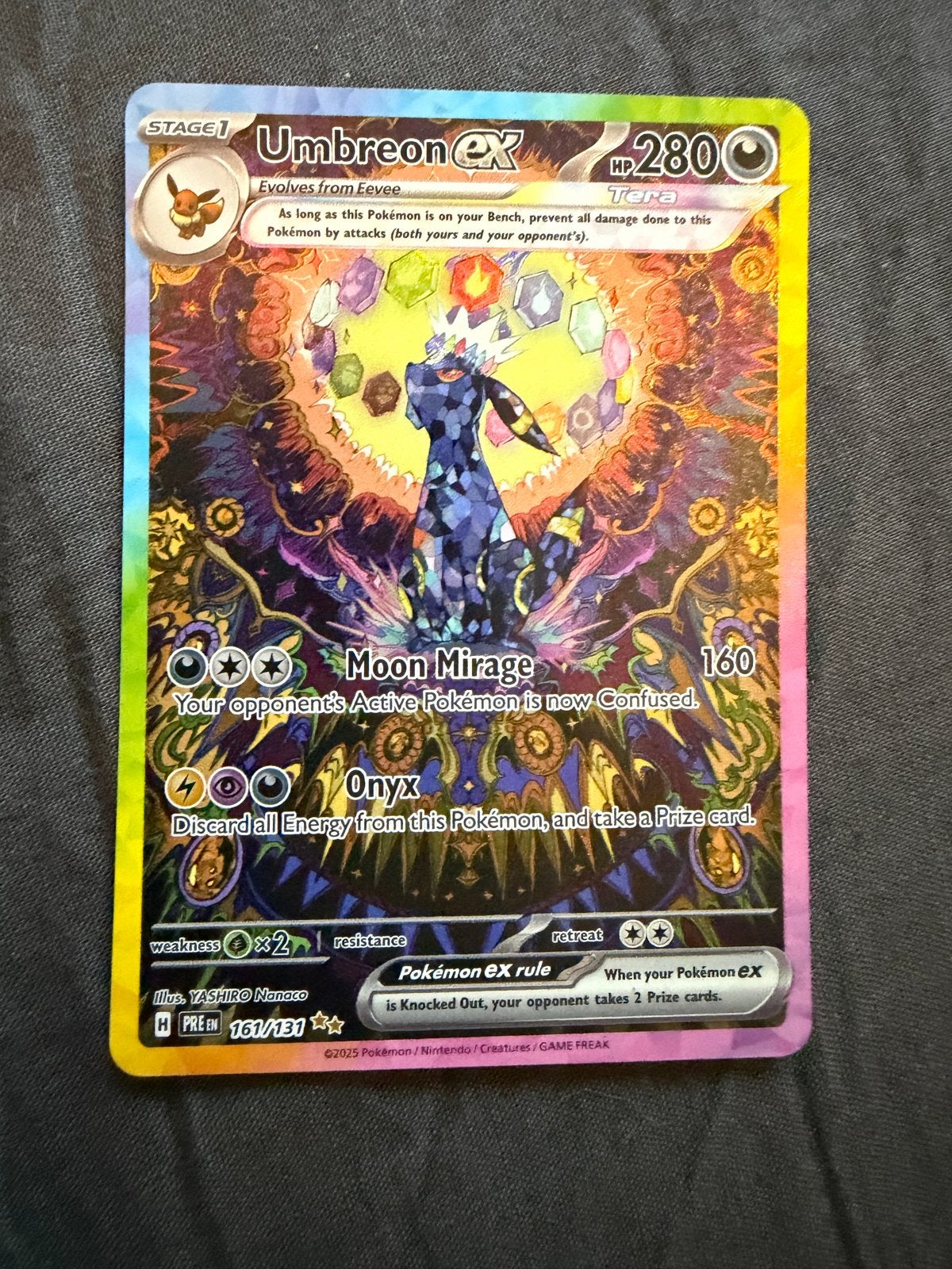 Foto 4 van Umbreon EX 161/131 - Prismatic Evolution