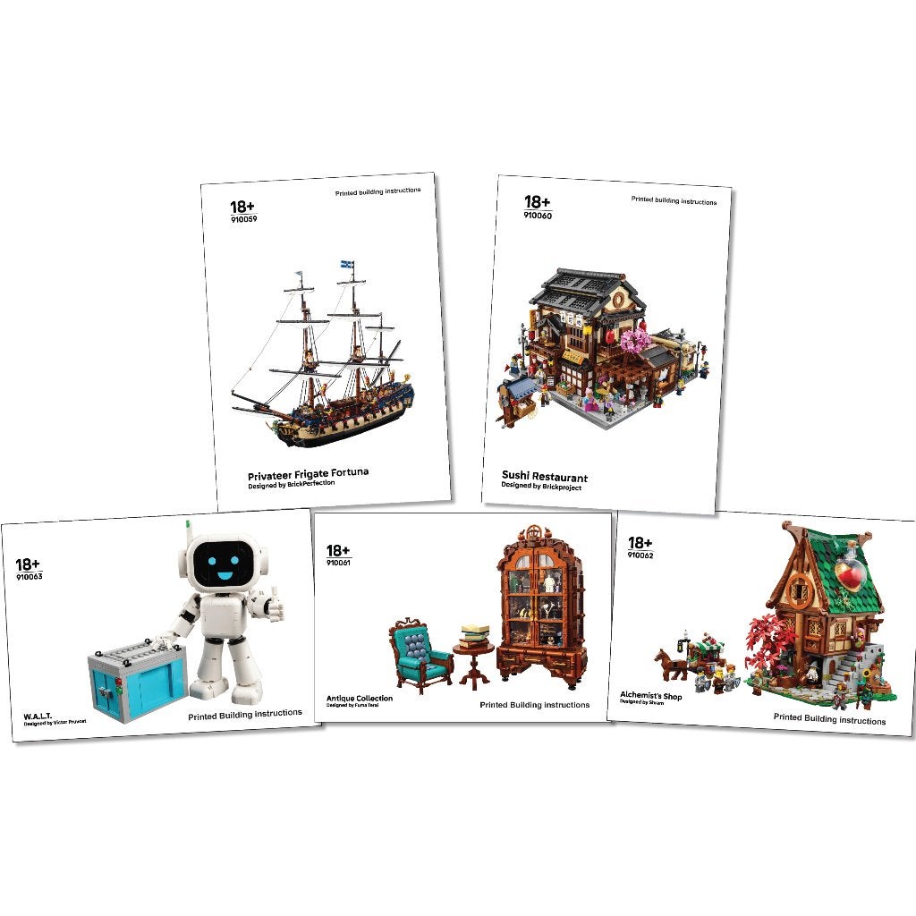 LEGO BrickLink Designer Program – Geprinte Bouwinstructies, Overige thema's, Lego, Overige typen, Nieuw