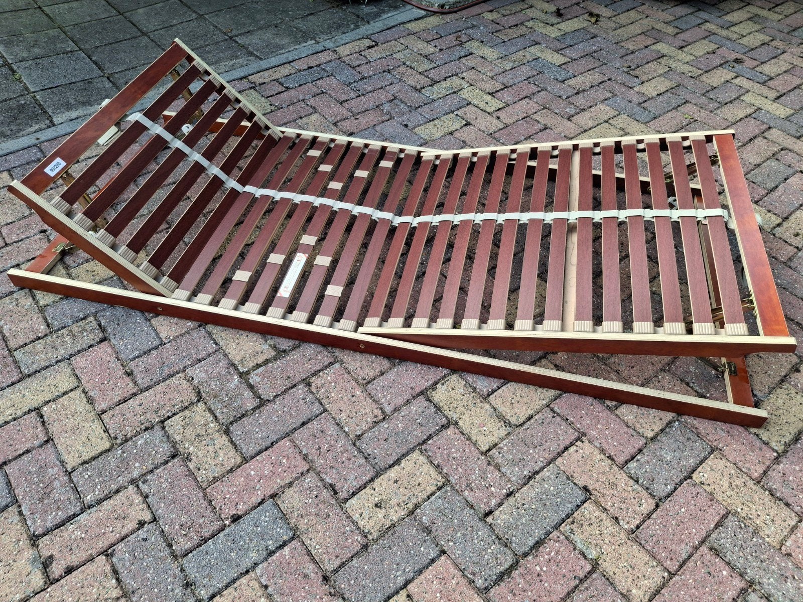 Verstelbare lattenbodem 90 x 200, Huis en Inrichting, Ophalen, 90 cm, Eenpersoons, Zo goed als nieuw