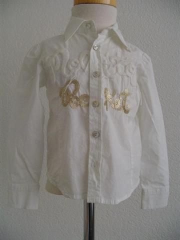 NOLITA blouse "gouden letters" 98-104 *~~nieuw~~*, Verzenden, Nieuw, Meisje, Overhemd of Blouse