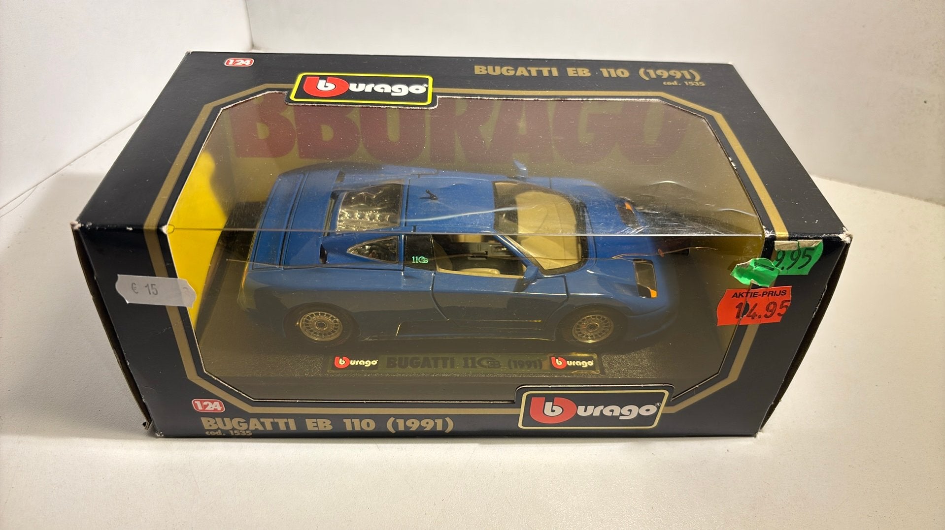 Bugatti eb110 bburago 1.24, Ophalen of Verzenden, Bburago, A, A