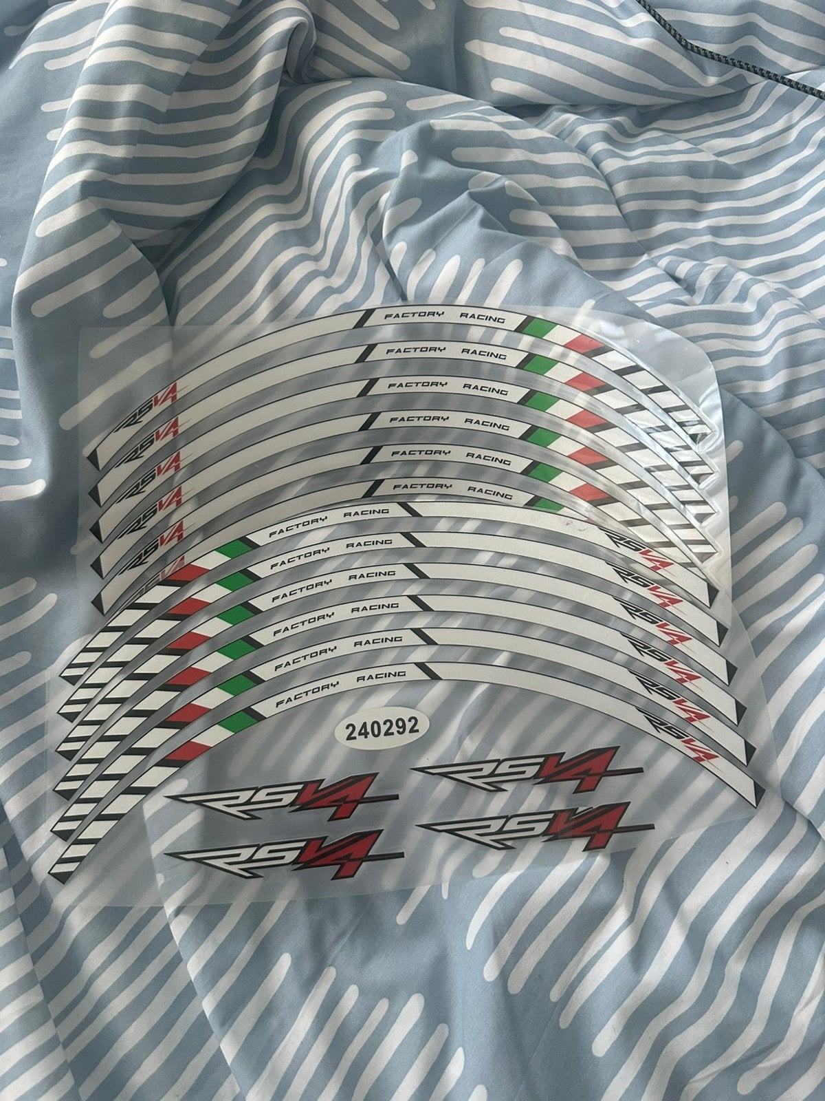 Aprilia factory stickers, Motoren, Ophalen of Verzenden