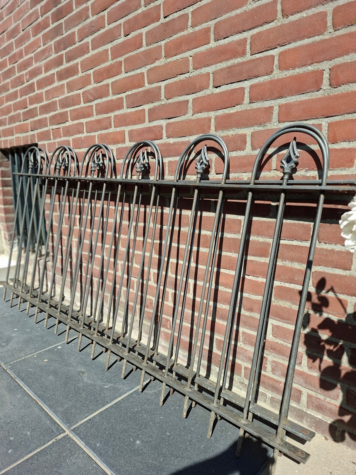 Oud hekwerk 2 stuks, Ophalen, IJzer, Sierhekwerk