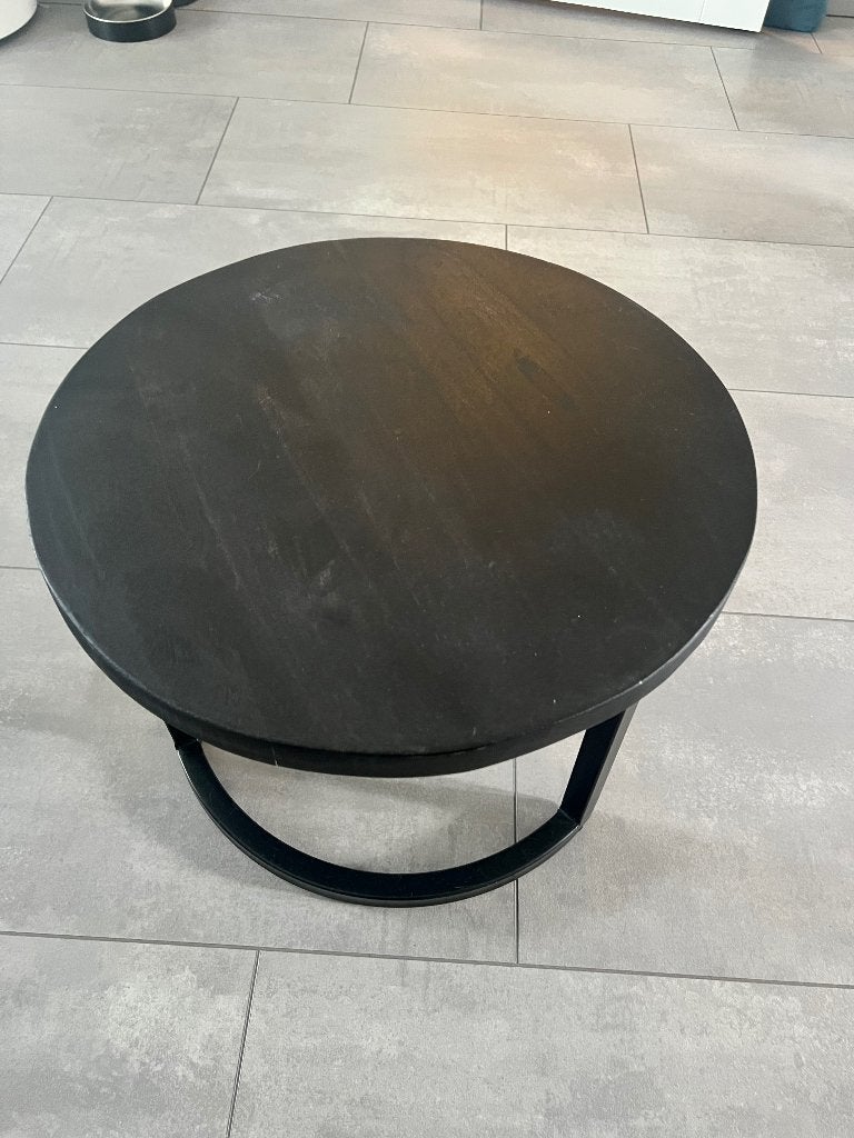 Salontafel set van 3 zwart - Goossens, Ophalen, Gebruikt, 50 tot 100 cm, Rond
