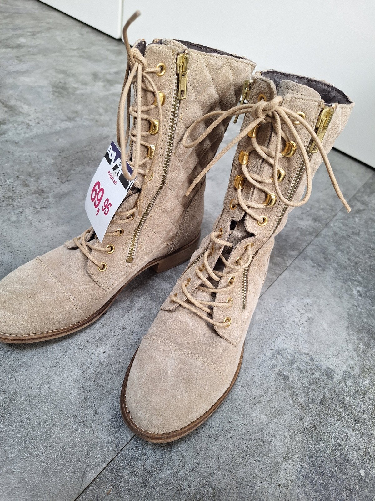 Nieuw! prachtige beige laarsjes van Poelman maat 36!, Hoge laarzen, Poelman, Beige, Nieuw