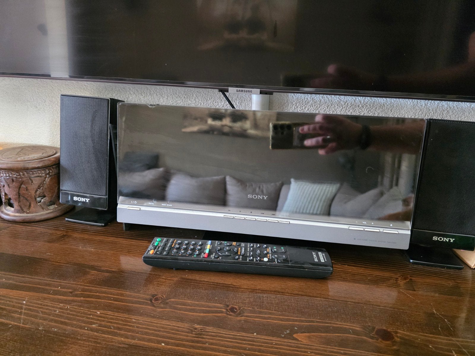 Sony HCD-F200 DVD Receiver met speakers en subwoofer, Gebruikt, 2.1-systeem, Ophalen of Verzenden, Minder dan 40 watt