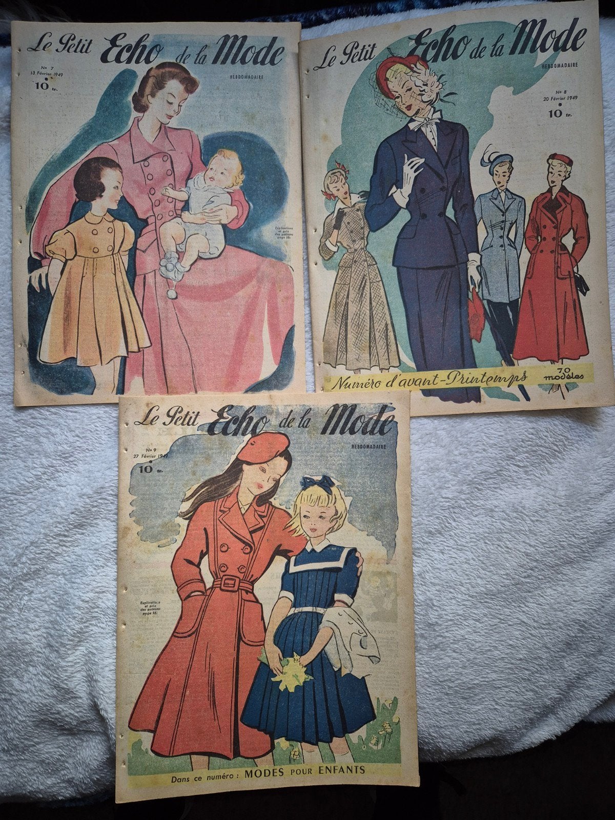 Le petit echo de la mode - februari 1949, Ophalen of Verzenden, 1940 tot 1960, Buitenland, Tijdschrift