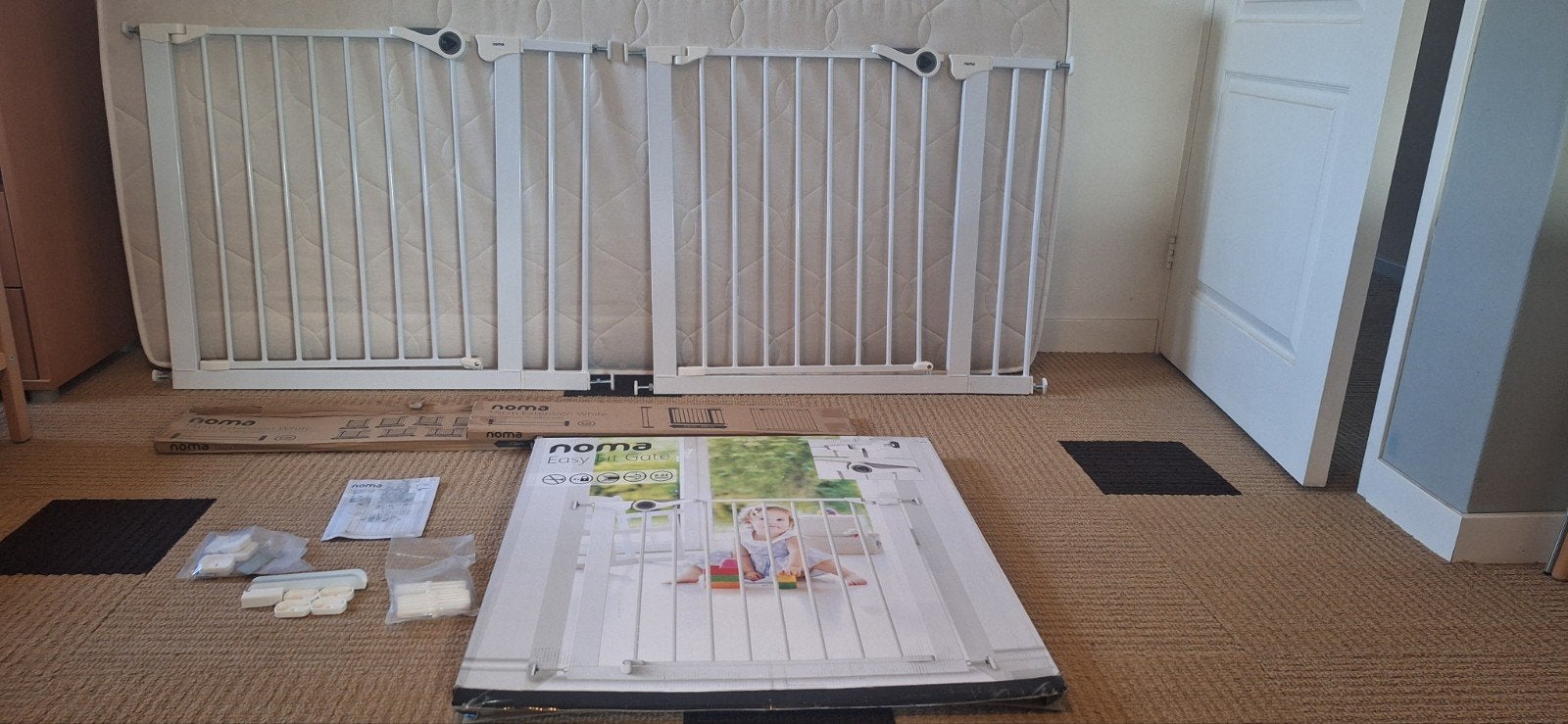 Noma Easy Fit Veiligheidshekje met Verlengstuk, 100 tot 115 cm, Ophalen of Verzenden, Zo goed als nieuw, Klemhekje