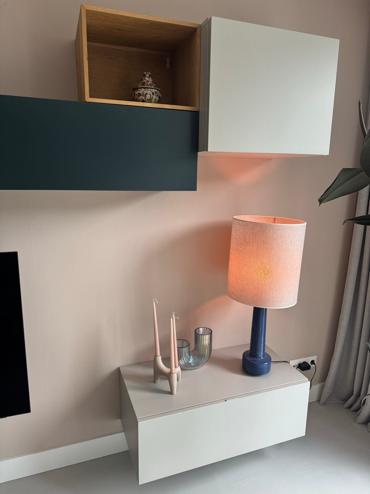 Sangiacomo Lampo kastsysteem - Moderne wandkasten, Met deur(en), Ophalen of Verzenden, Zo goed als nieuw, Minder dan 150 cm