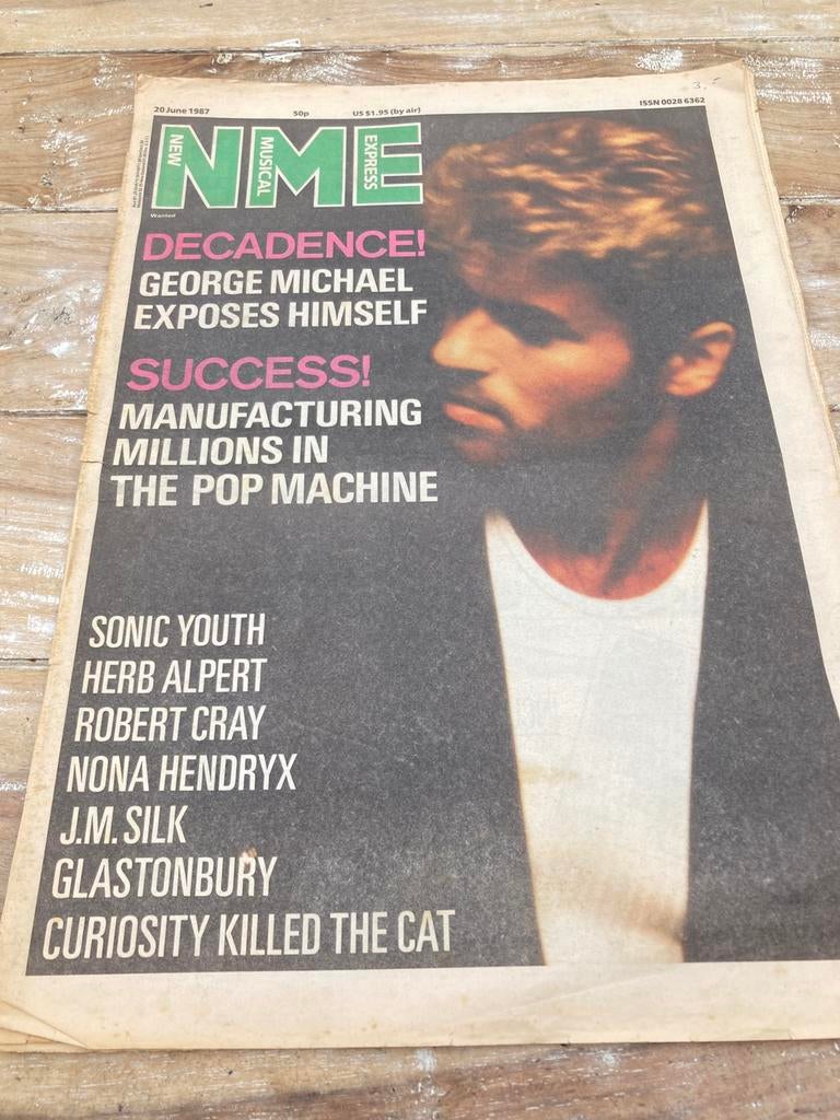 NME 1987 George Michael JM SILK Sonic Youth ROBERT CRAY, Boeken, Ophalen of Verzenden, Muziek, Film of Tv