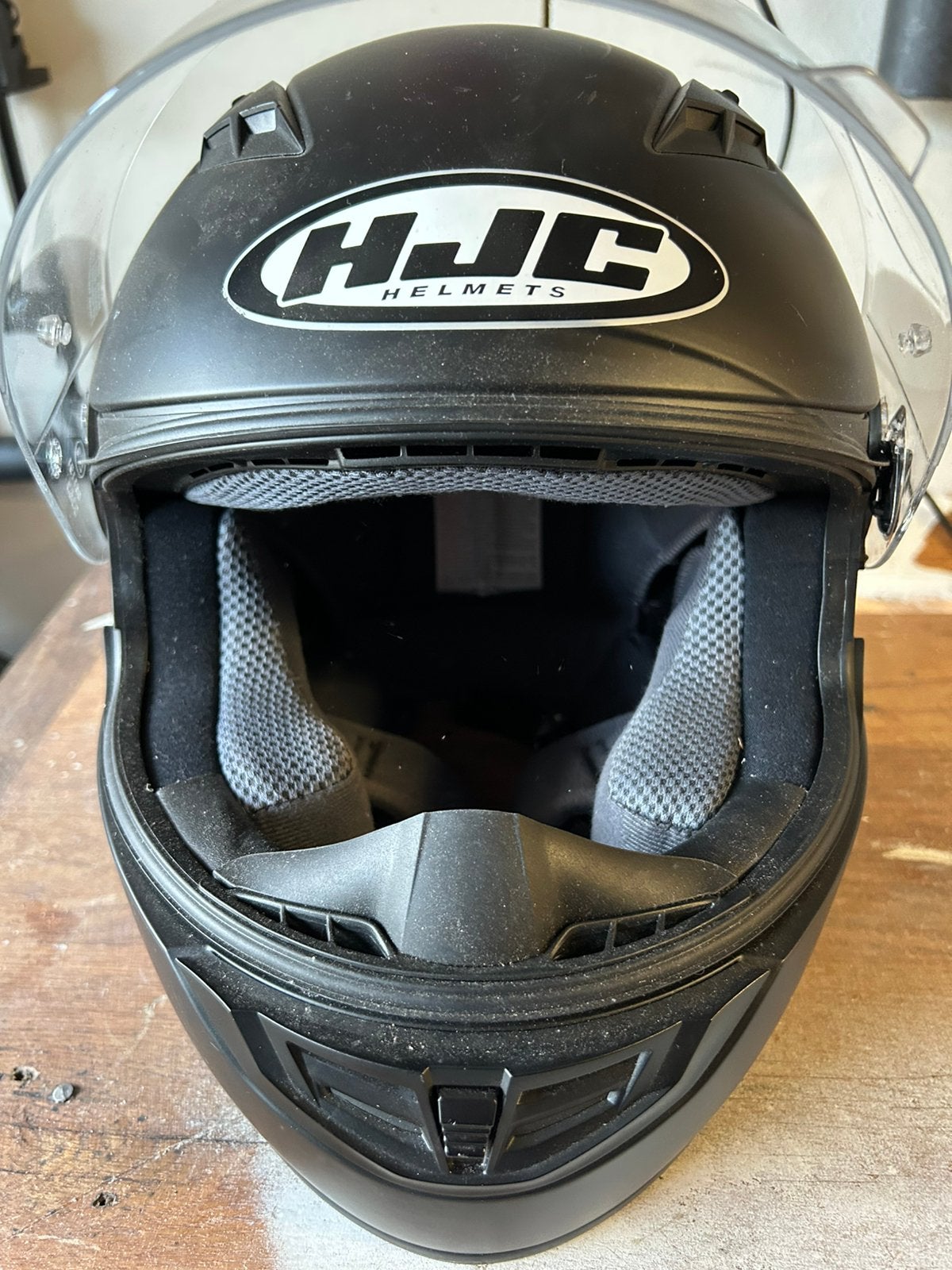 HJC CS-15 integraalhelm mat zwart maat S (56), Motoren, Ophalen of Verzenden, Tweedehands, Integraalhelm, HJC