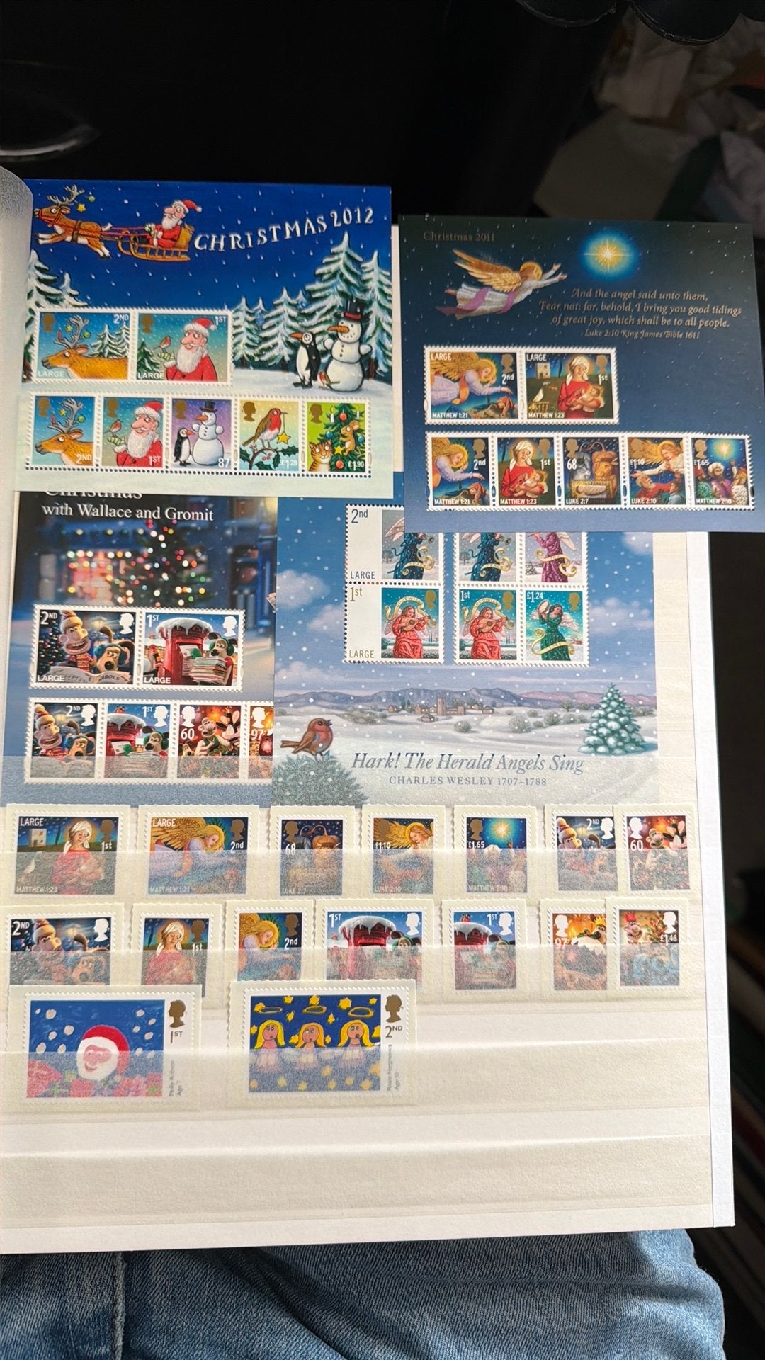 Engeland UK postfris kerstvelletjes en zegels, Ophalen of Verzenden, Buitenland