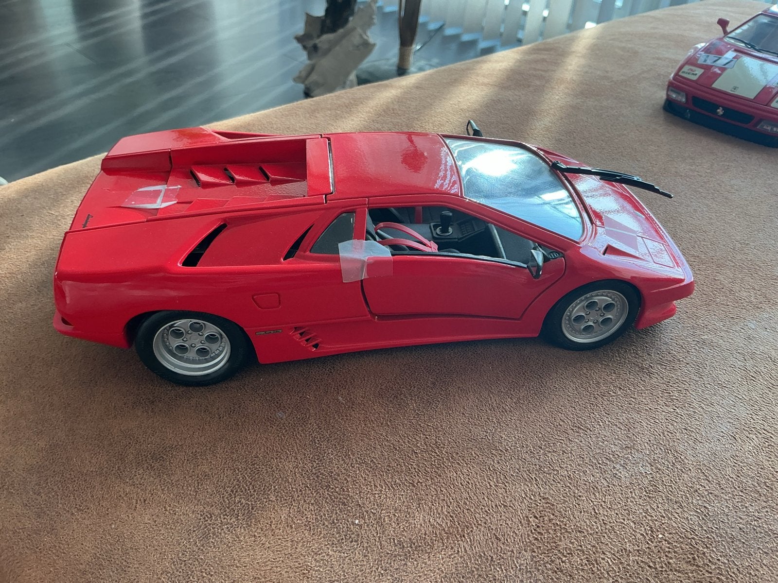 Maisto Lamborghini Diablo 1:18 modelauto rood, Hobby en Vrije tijd, Ophalen, Zo goed als nieuw, Auto, Maisto