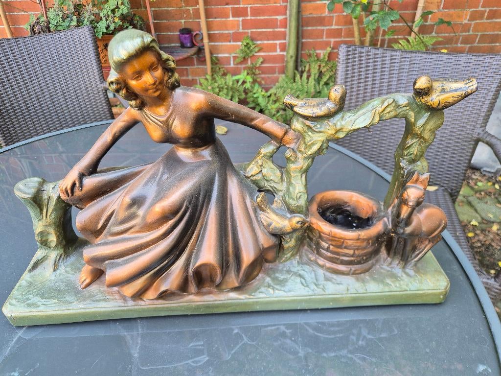 60x14x34cm jugendstil beeld dame moderna depose, Ophalen