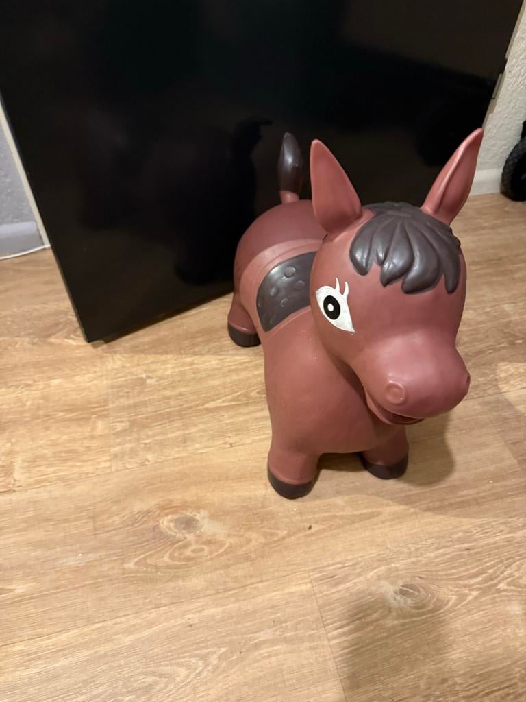Opblaasbaar Springpaard Bruin - Speelplezier voor Kinderen, Ophalen of Verzenden, Gebruikt, Jongen of Meisje