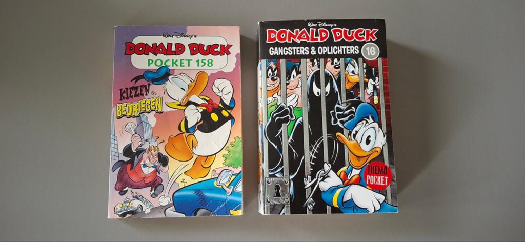 Donald Duck Pockets: Gangsters & Oplichters 16 & Pocket 158, Meerdere stripboeken, Ophalen of Verzenden, Gelezen