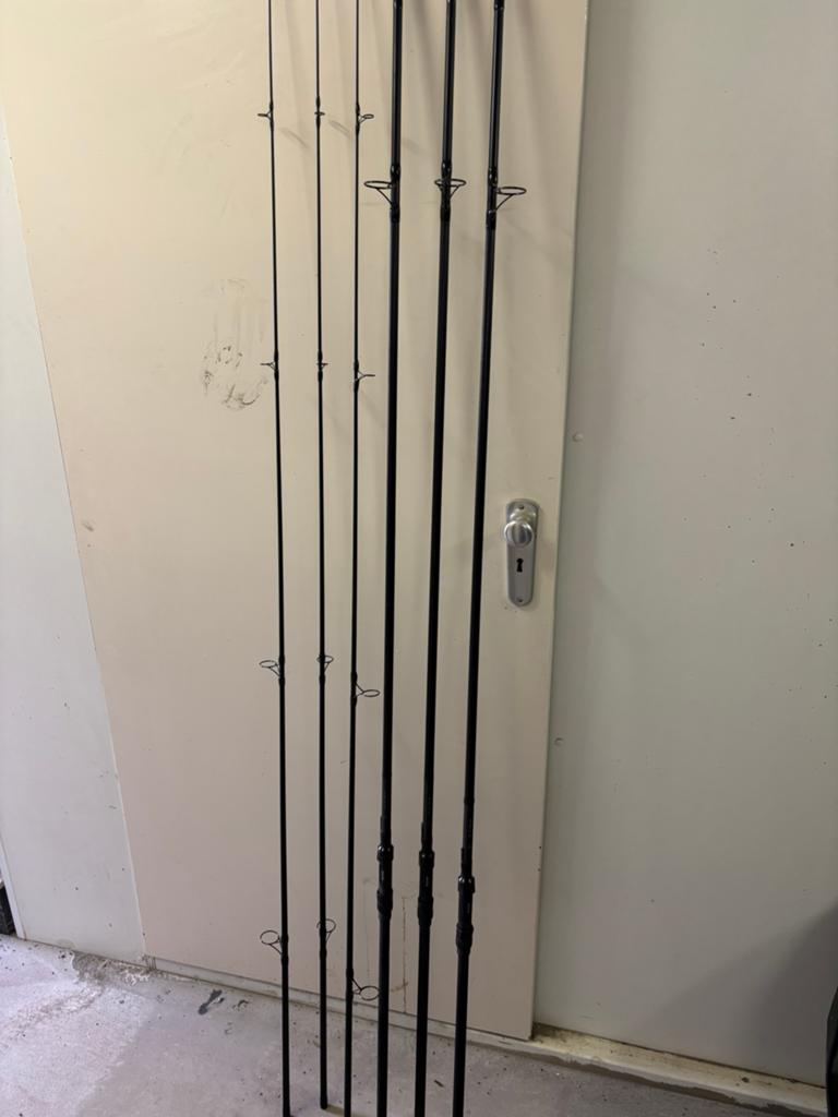 3x sonik vader x 12ft 2,75lb incl fox foudraal, Ophalen of Verzenden, Zo goed als nieuw, Werphengel