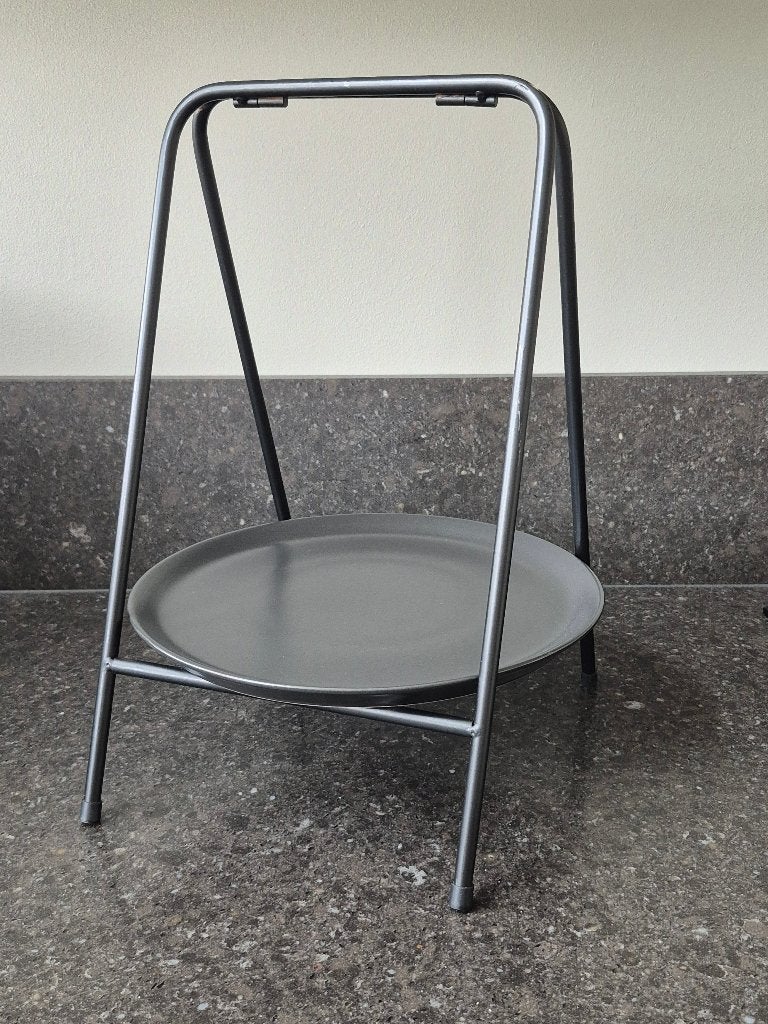 Etagere, inklapbaar, standaard met bord, zgan, Demontabel, Zo goed als nieuw, Overige materialen, Ophalen