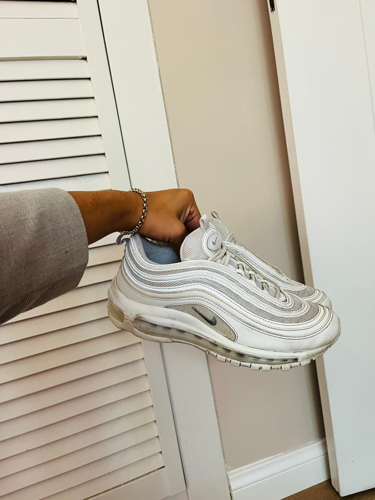 Nike Air Max 97 - Maat 38,5 - Heerlijk comfort, Ophalen of Verzenden, Gedragen, Wit, Sneakers of Gympen