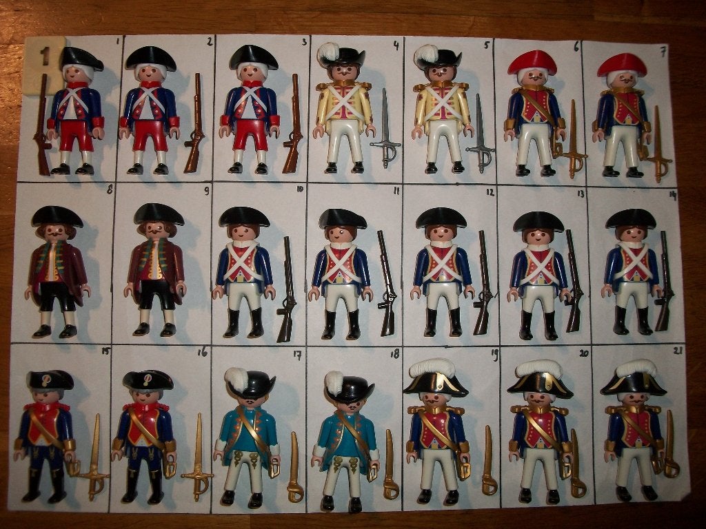 Franse soldaten officieren generaals / figuren / poppetjes, Ophalen, Nieuw, Complete set, Figuren