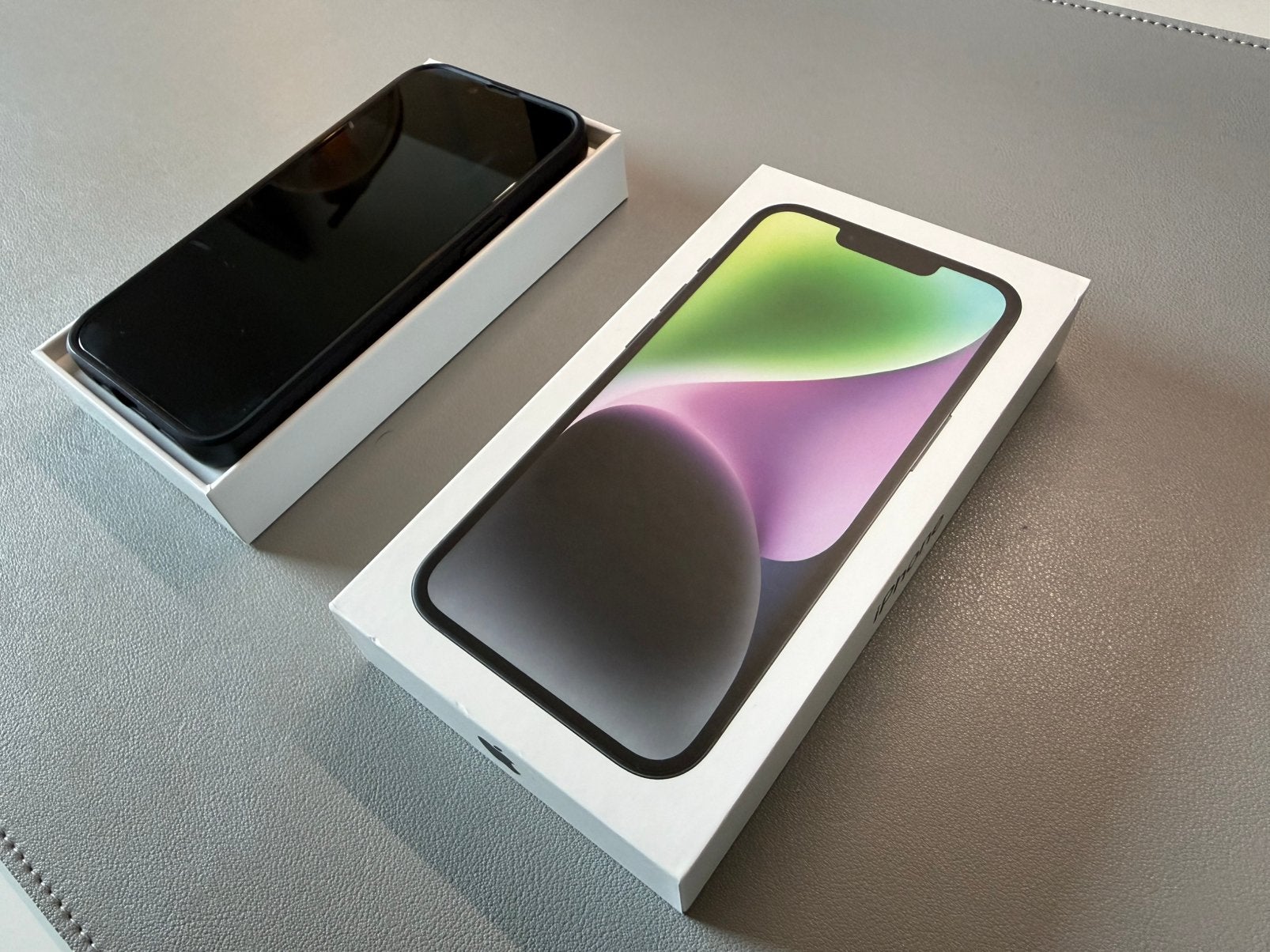 Apple iPhone 14 Midnight 128GB | Nette staat, originele doos, Zwart, Ophalen of Verzenden, 82 %, Zonder simlock