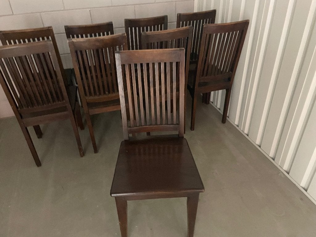 9 mooie eetkamer stoelen, Huis en Inrichting, Stoelen, Ophalen, Gebruikt, Bruin, Vijf, Zes of meer stoelen