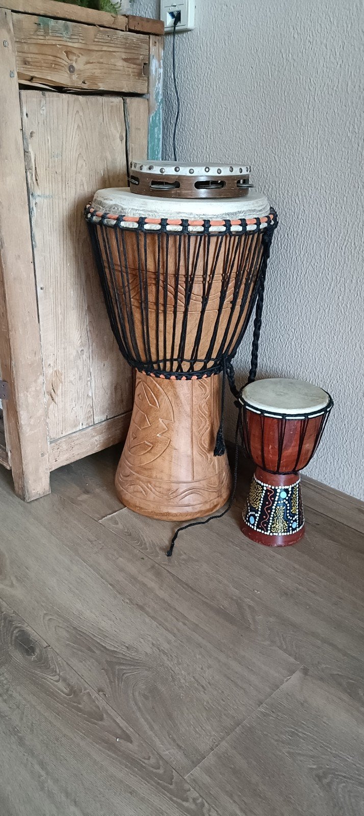 Djembe set, Muziek en Instrumenten, Ophalen of Verzenden, Zo goed als nieuw, Trommel