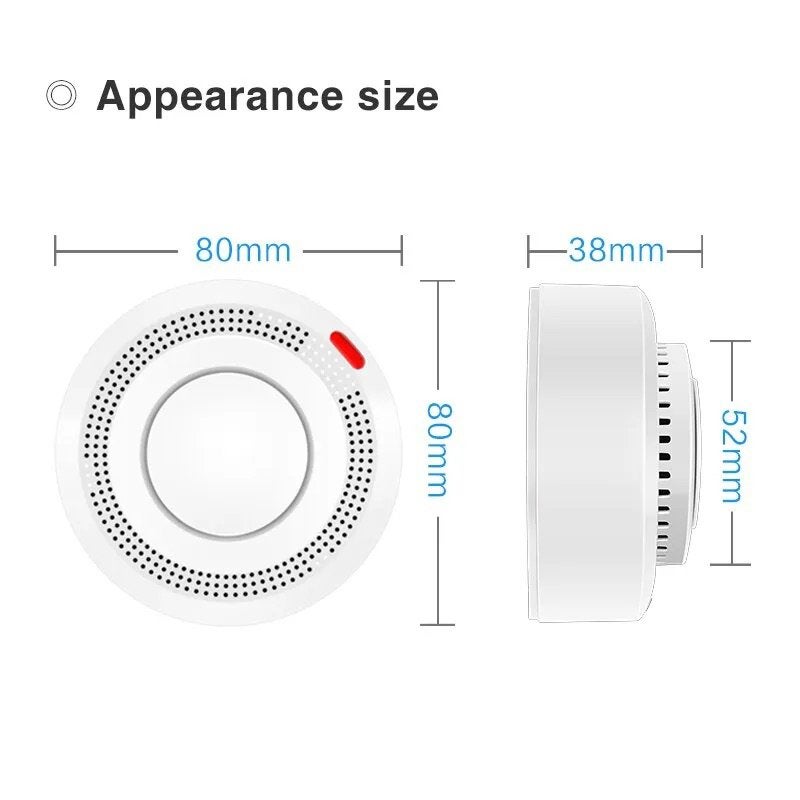 4 stuks slimme rookmelders, Doe-het-zelf en Verbouw, Alarmsystemen, Zo goed als nieuw, Detector, Sensor of Melder, Rook, Ophalen of Verzenden