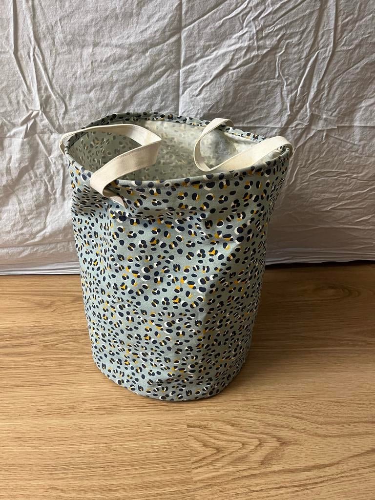 Opbergmand met print Hema, Huis en Inrichting, Ophalen, Overige materialen, Mand, Rond