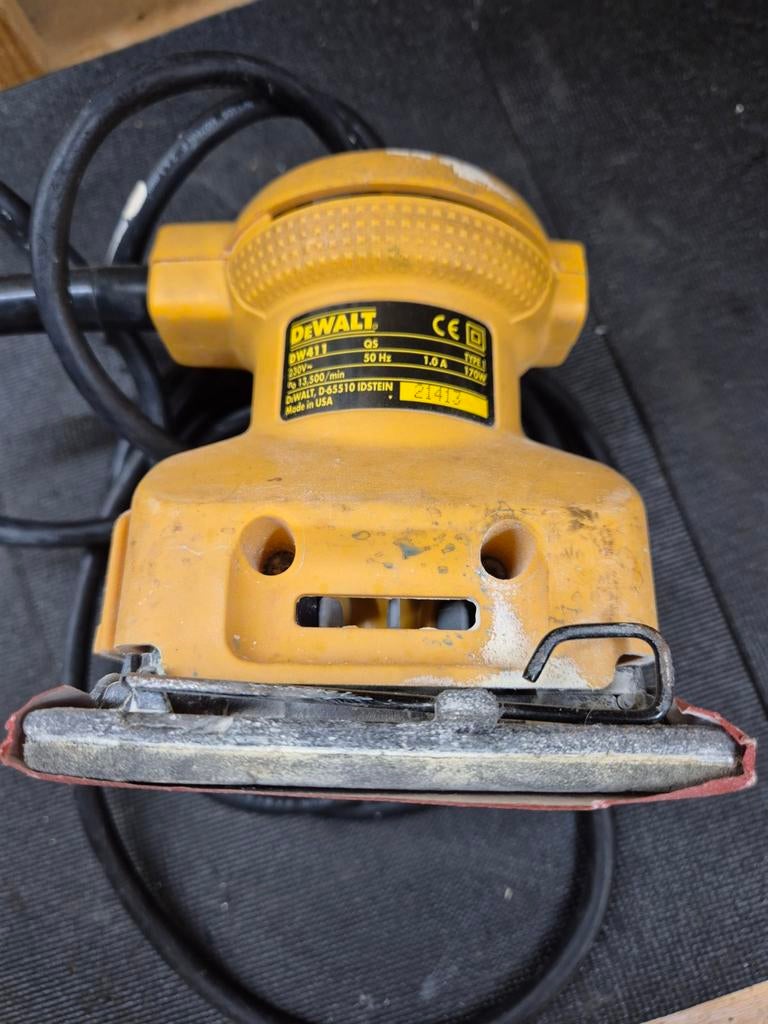 DEWALT DW411 Vlakschuurmachine - Gebruikt, Ophalen of Verzenden, Gebruikt, Minder dan 600 watt, Vlakschuurmachine