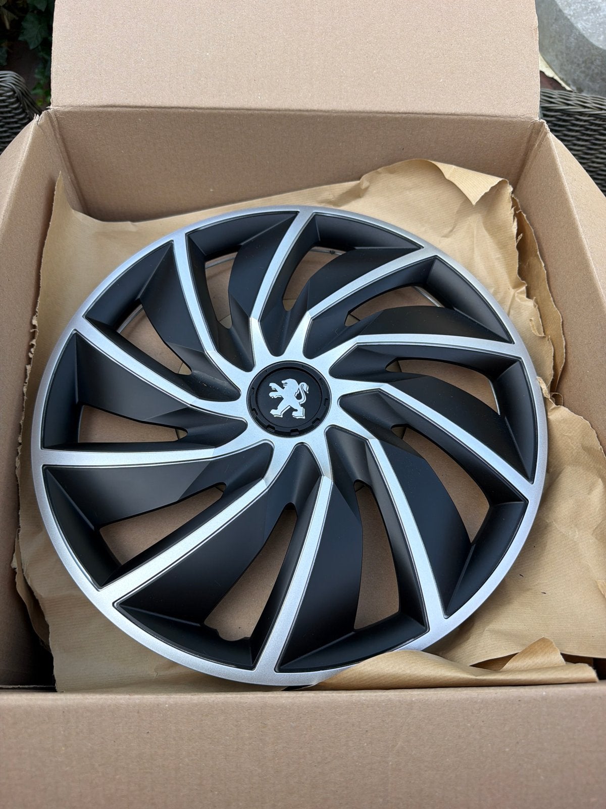Zwarte Wieldoppen 15 inch Peugeot Boxer (Merklogo set), Auto diversen, Wieldoppen, Ophalen of Verzenden, Nieuw