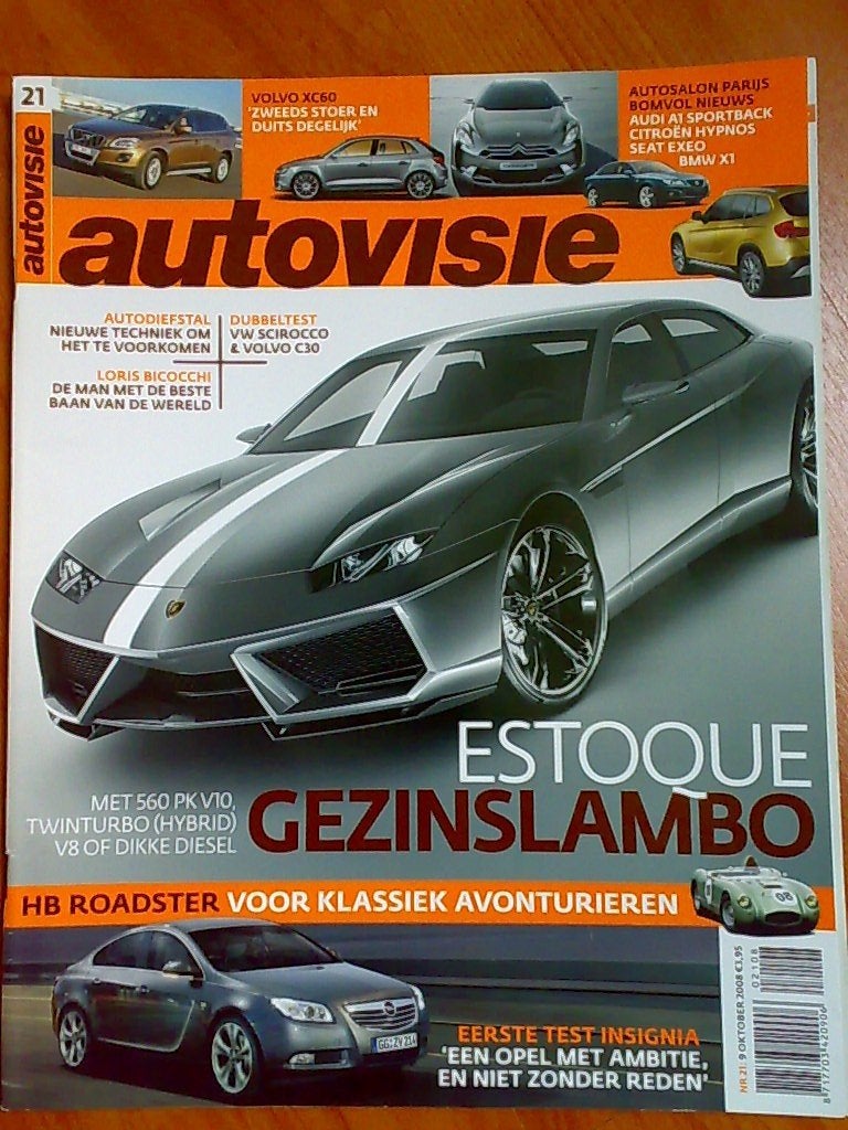 AutoVisie: Volvo XC60, C30 T5, VW Scirocco, Opel Insignia, Ophalen of Verzenden, Zo goed als nieuw, Algemeen
