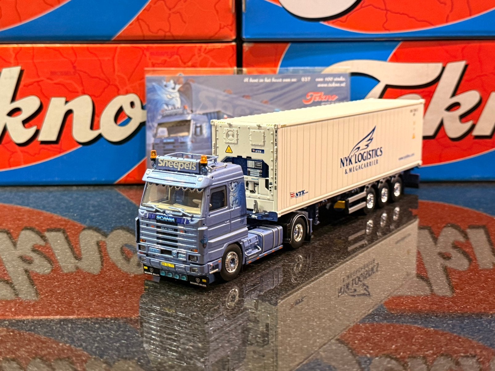Tekno - Scania 143 Streamline Sneepels, Verzenden, Zo goed als nieuw, Bus of Vrachtwagen, Tekno
