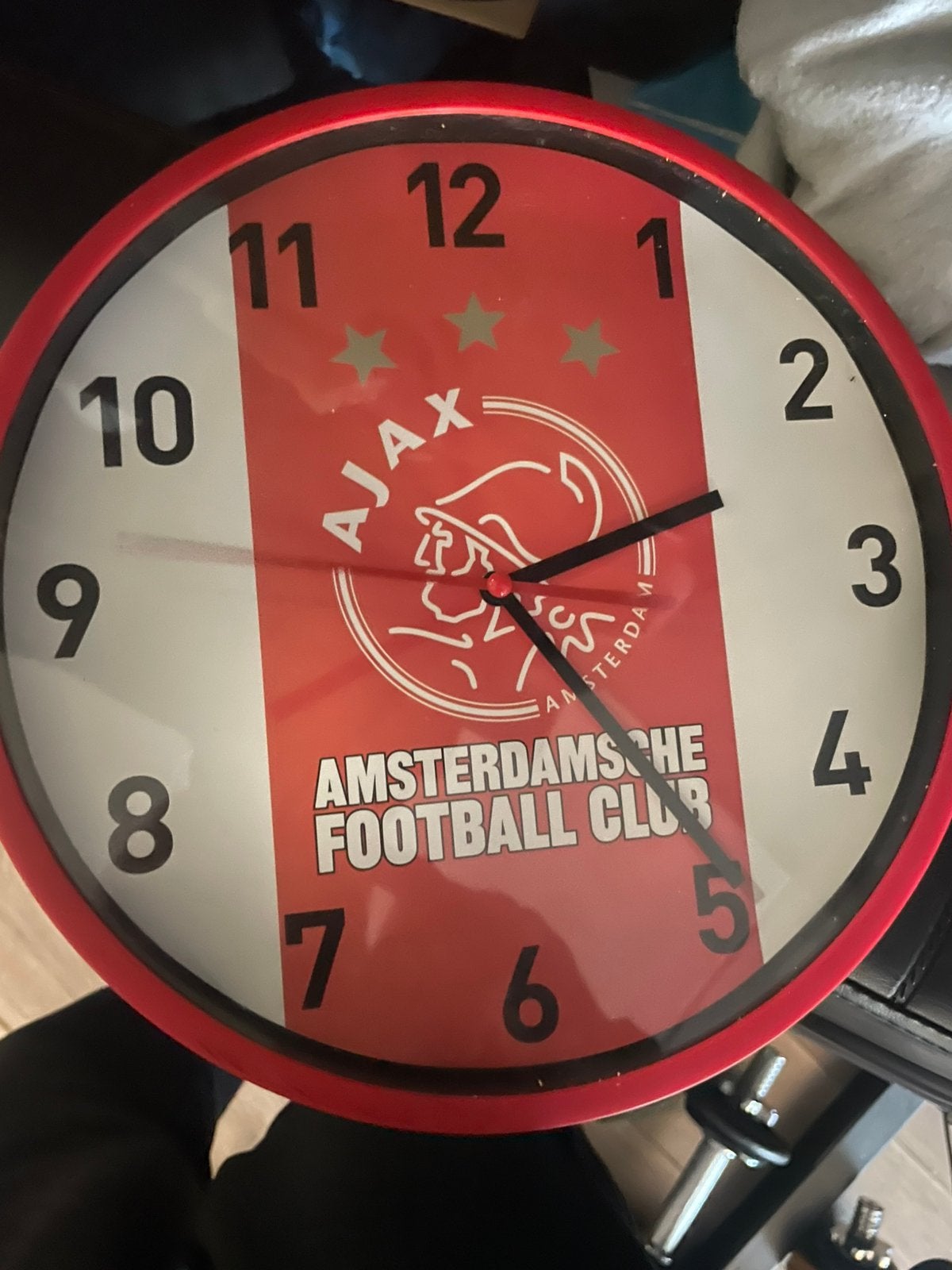 Ajax klok goedwerkende, Ophalen of Verzenden, Wandklok
