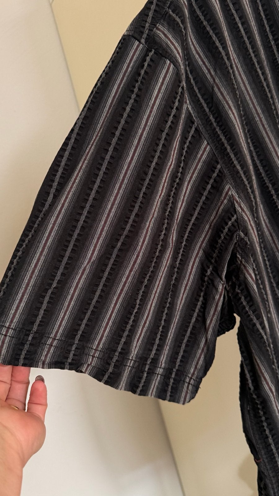 C&A Heren Overhemd - Zwart Gestreept - Maat 3XL, Kleding | Heren, Ophalen of Verzenden, Zo goed als nieuw, Overhemd