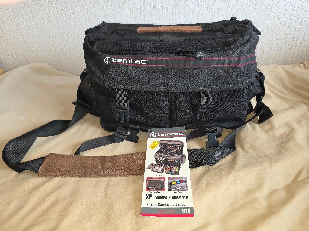 VTG Tamrac Photo Camera Bag,Black, Type 613 XP + extras, EXC, Verzenden, Zo goed als nieuw, Schoudertas, Overige merken