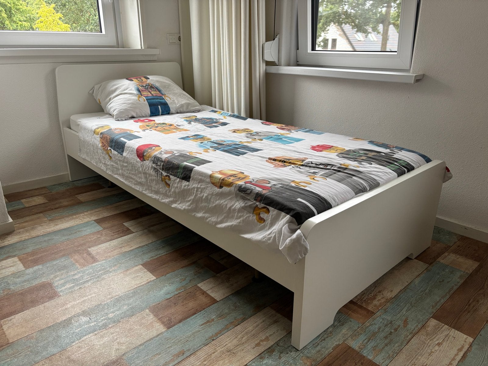 IKEA SLÄKT eenpersoonsbed met Auping elektrische bodem, Huis en Inrichting, Slaapkamer | Bedden, Ophalen, Verstelbaar, 90 cm, Eenpersoons