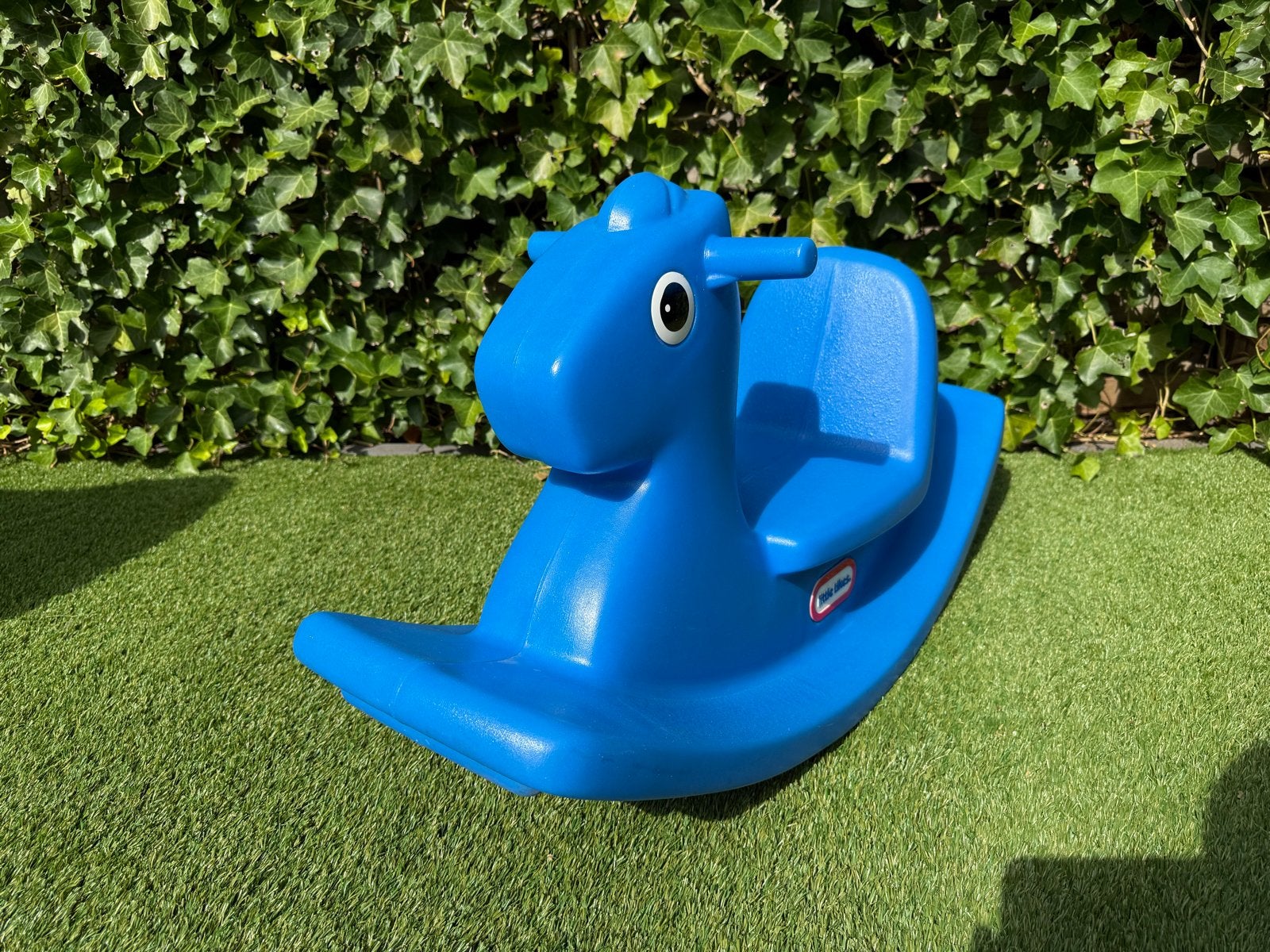 Little Tikes Blauw Schommelspeelgoed Paard, Ophalen, Zo goed als nieuw, Jongen of Meisje